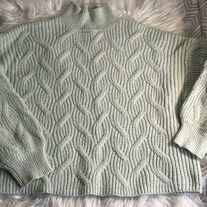 Dip mint green knit sweater XL